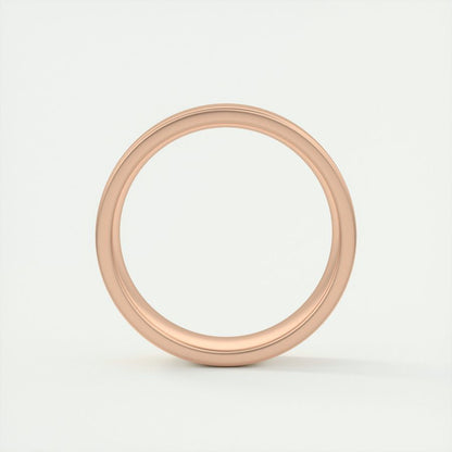 Satin-Finish Rose Gold Regular Men's Band 5