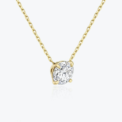 0.25 CT-1.0 CT Round Solitaire CVD F/VS Diamond Necklace 5