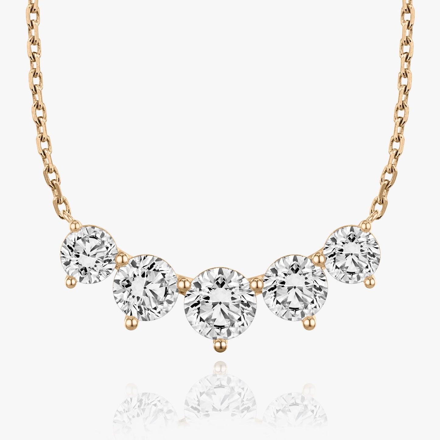 3.50 TC Round CVD F/VS Diamond Necklace 8