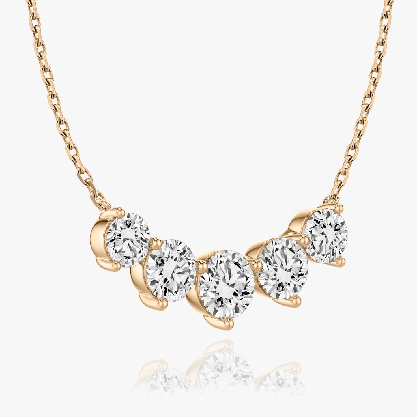 3.50 TC Round CVD F/VS Diamond Necklace 9