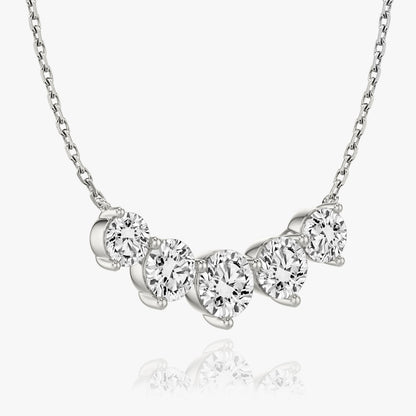 3.50 TC Round CVD F/VS Diamond Necklace 1