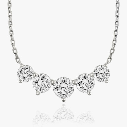 3.50 TC Round CVD F/VS Diamond Necklace 3