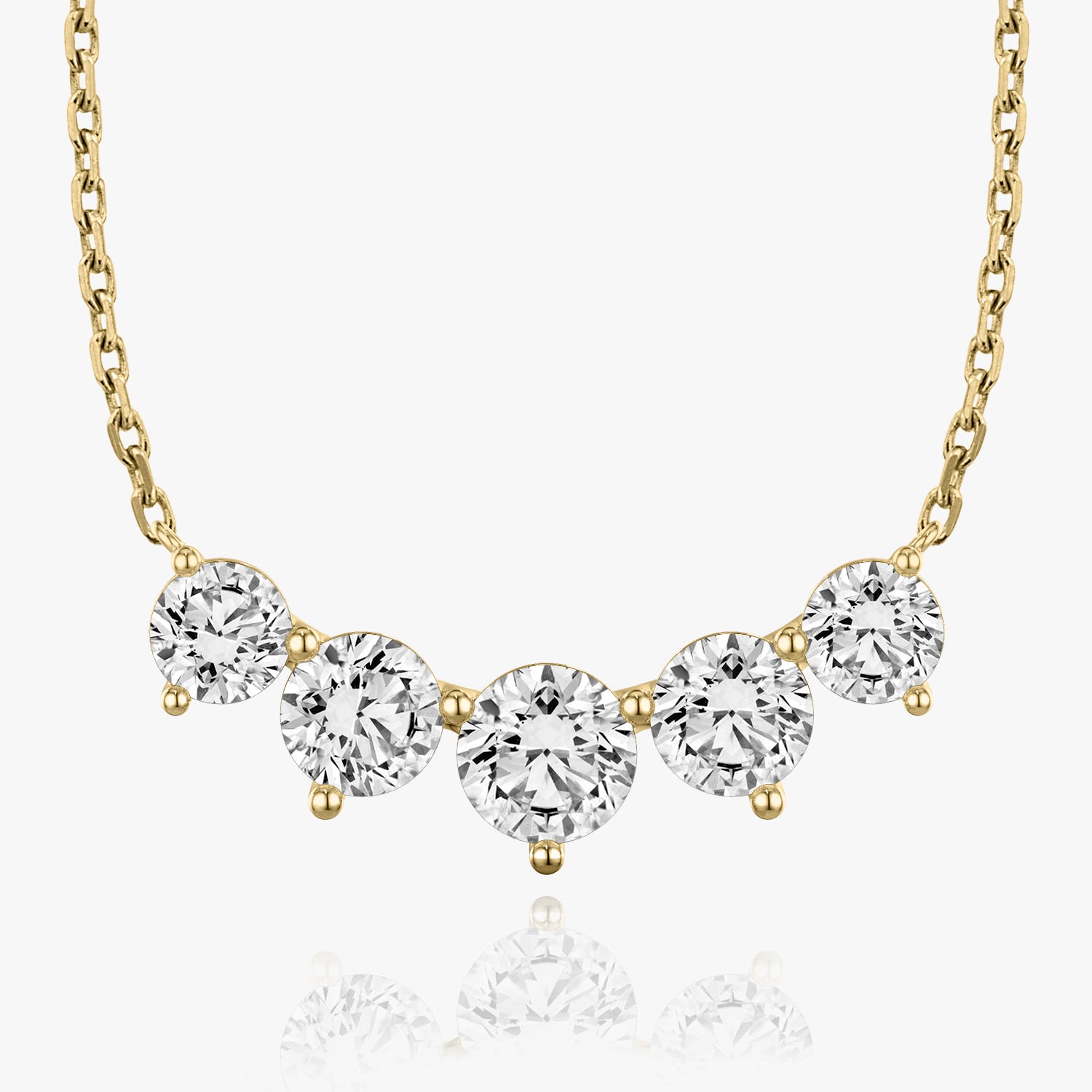 3.50 TC Round CVD F/VS Diamond Necklace 5