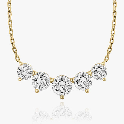 3.50 TC Round CVD F/VS Diamond Necklace 5