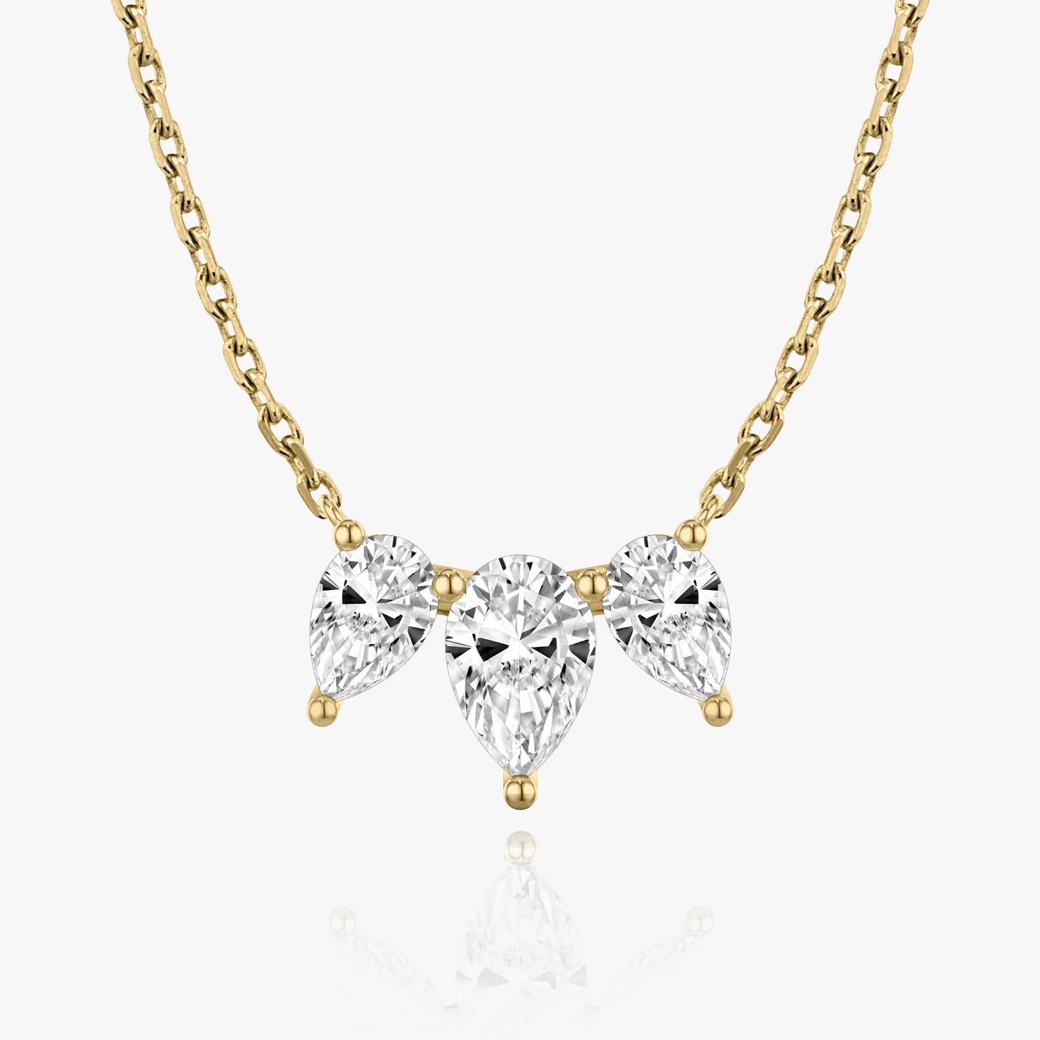 2.0 TC Pear CVD F/VS Diamond Necklace 4