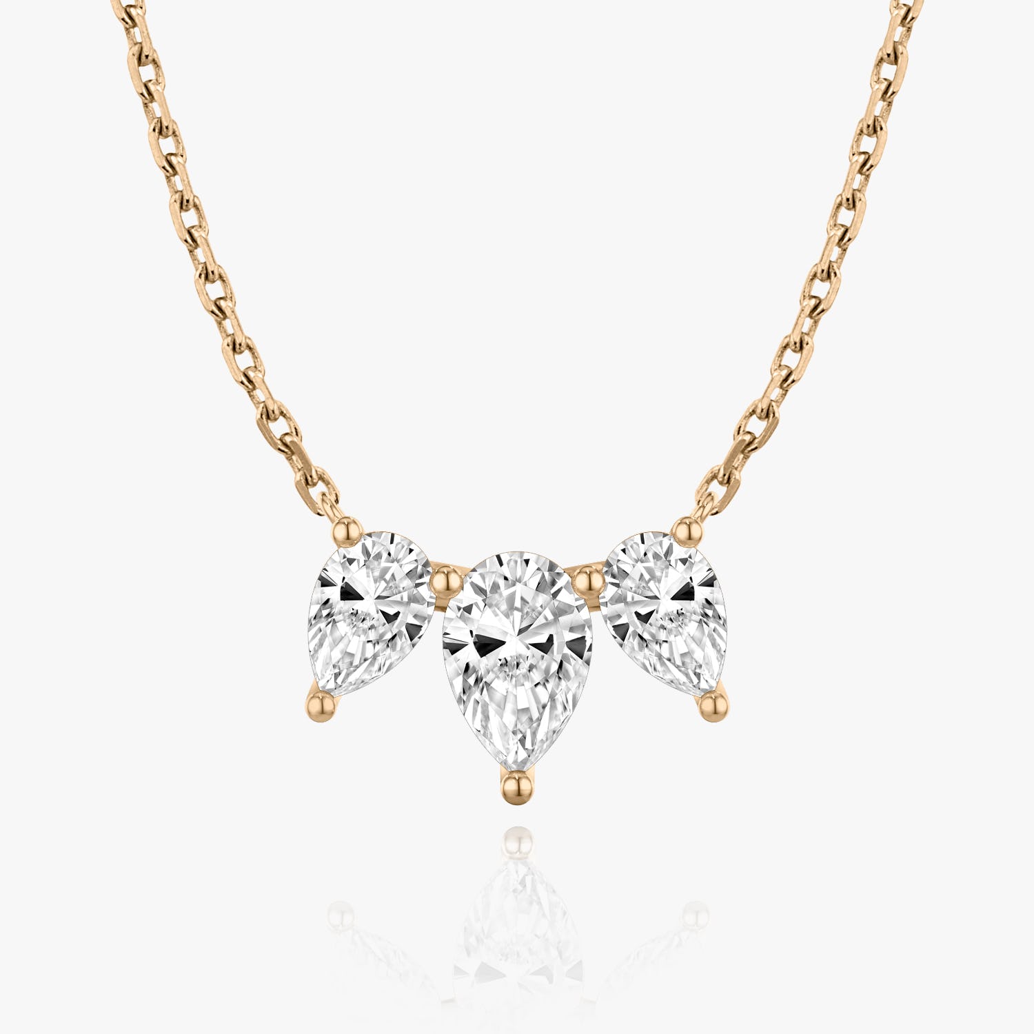 2.0 TC Pear CVD F/VS Diamond Necklace 8