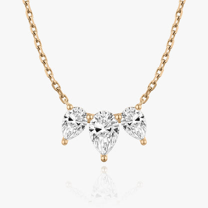 2.0 TC Pear CVD F/VS Diamond Necklace 8