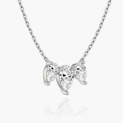 2.0 TC Pear CVD F/VS Diamond Necklace 2