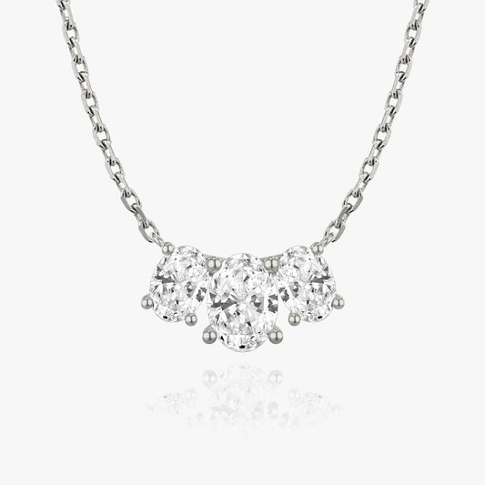 2.0 TC Oval CVD F/VS Diamond Necklace 1