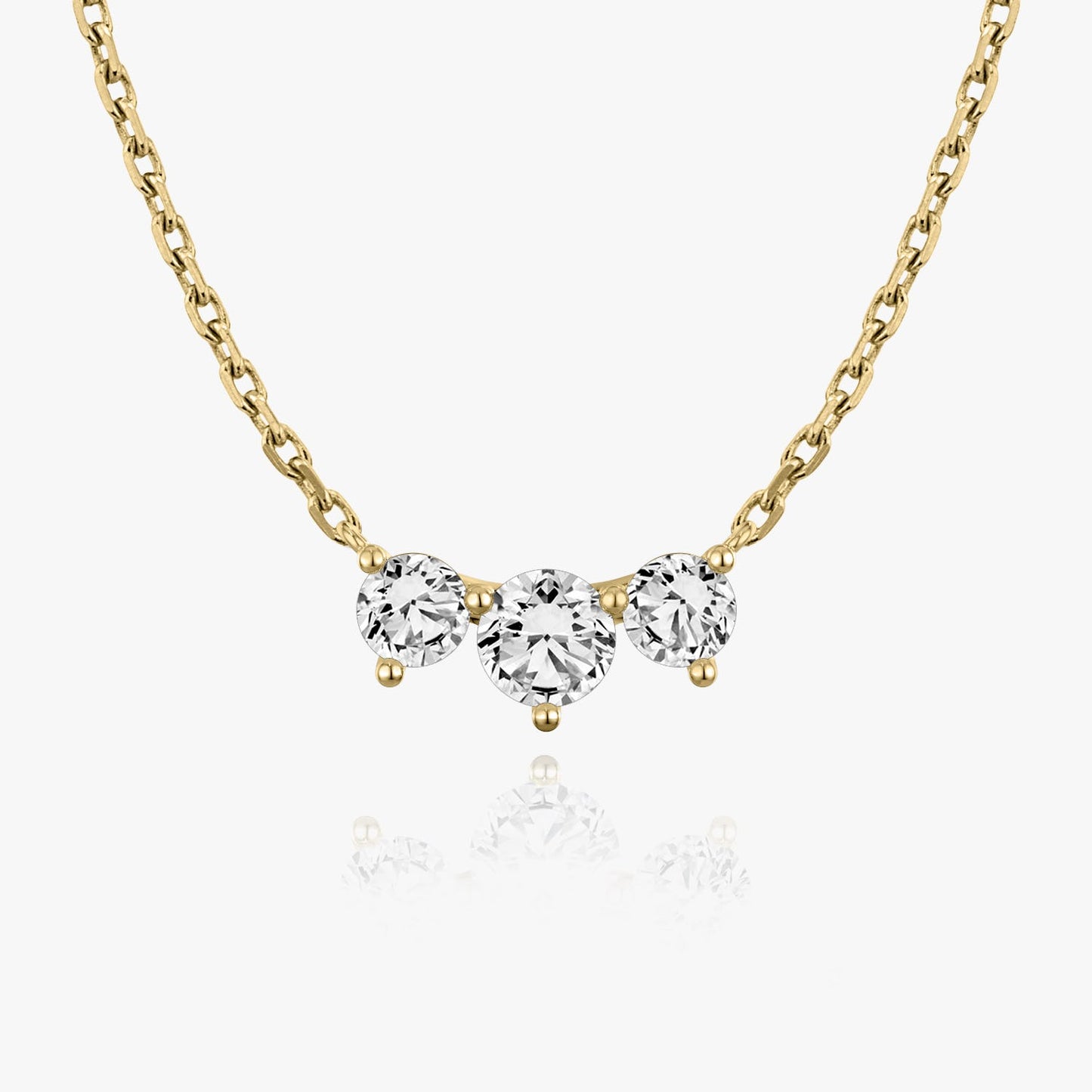 1.0 TCW Round CVD F/VS Diamond Necklace 4