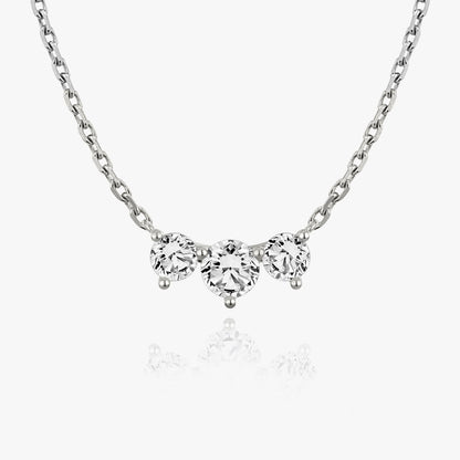 1.0 TCW Round CVD F/VS Diamond Necklace 1