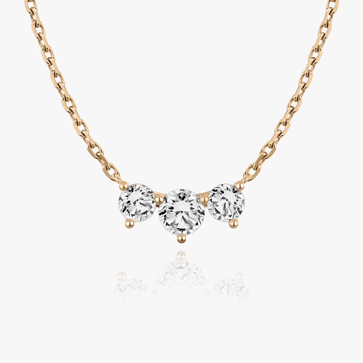 1.0 TCW Round CVD F/VS Diamond Necklace 7