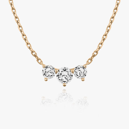 1.0 TCW Round CVD F/VS Diamond Necklace 7