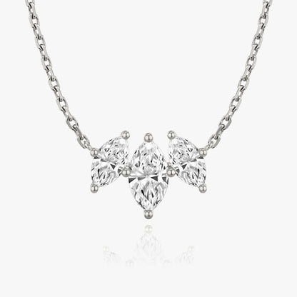 1.0 TCW Marquise CVD F/VS Diamond Necklace 1