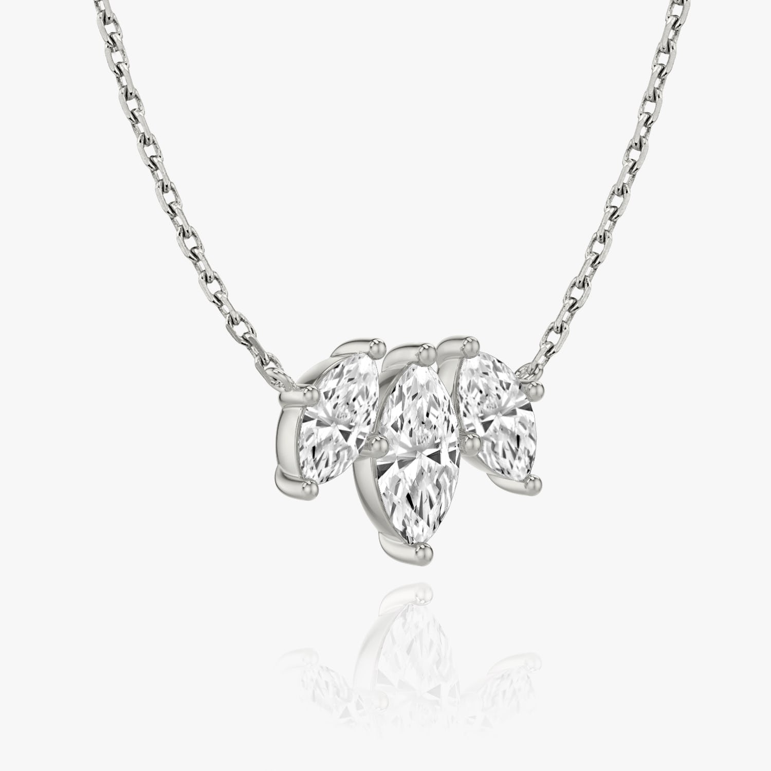 1.0 TCW Marquise CVD F/VS Diamond Necklace 2