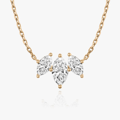 1.0 TCW Marquise CVD F/VS Diamond Necklace 7