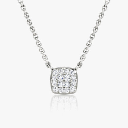 0.10 TCW Round CVD F/VS Diamond Necklace 1