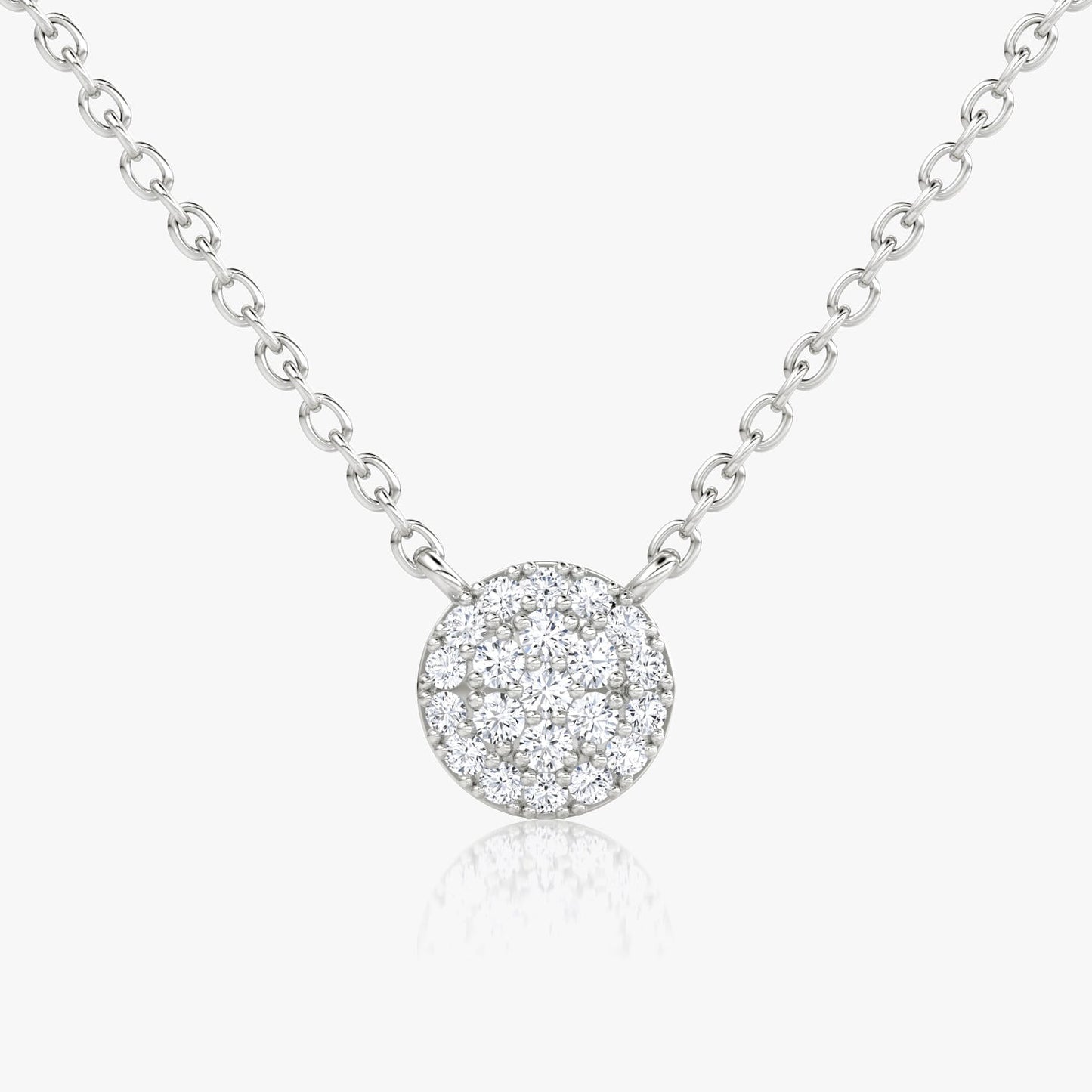 0.12 TCW Round CVD F/VS Diamond Necklace 2