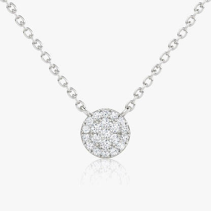 0.12 TCW Round CVD F/VS Diamond Necklace 2