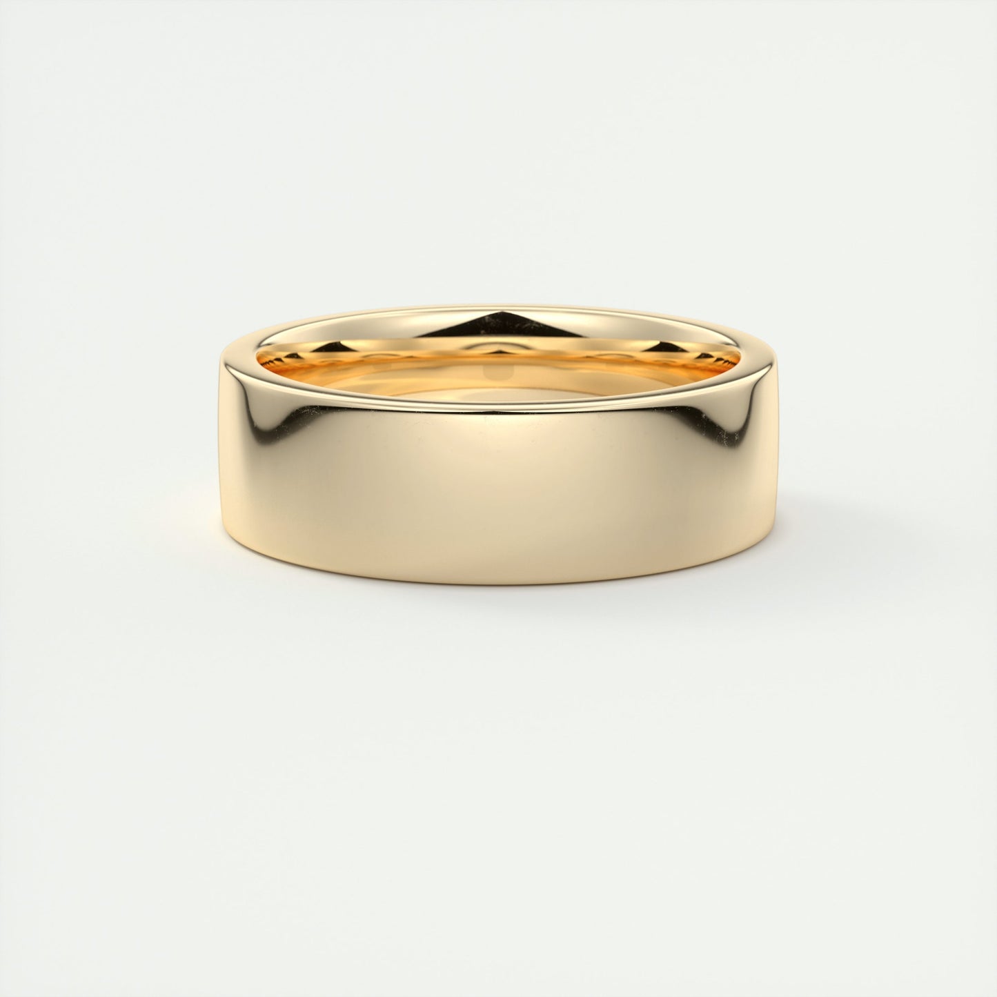 Polished Finish Classic Yellow Gold Men's Band 4