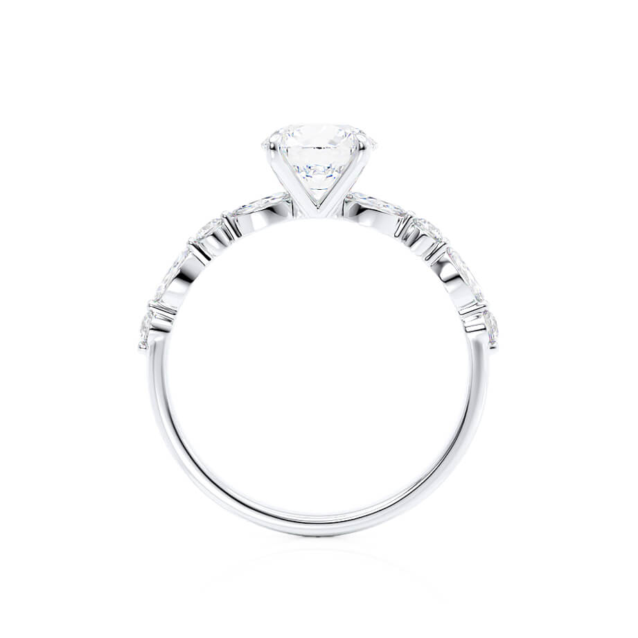 0.90 CT Round Solitaire Twisted CVD G/VVS1 Diamond Engagement Ring 3