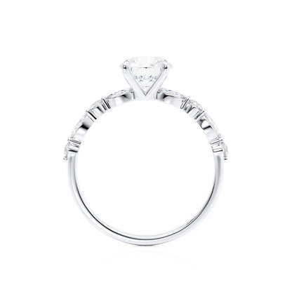 0.90 CT Round Solitaire Twisted CVD G/VVS1 Diamond Engagement Ring 3