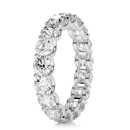 4 CT Round Full Eternity CVD EF/VVS Diamond Wedding Band 8