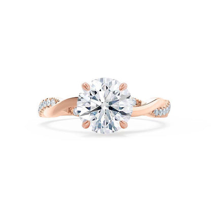 0.75 CT Round Solitaire CVD G/VS2 Diamond Engagement Ring 2