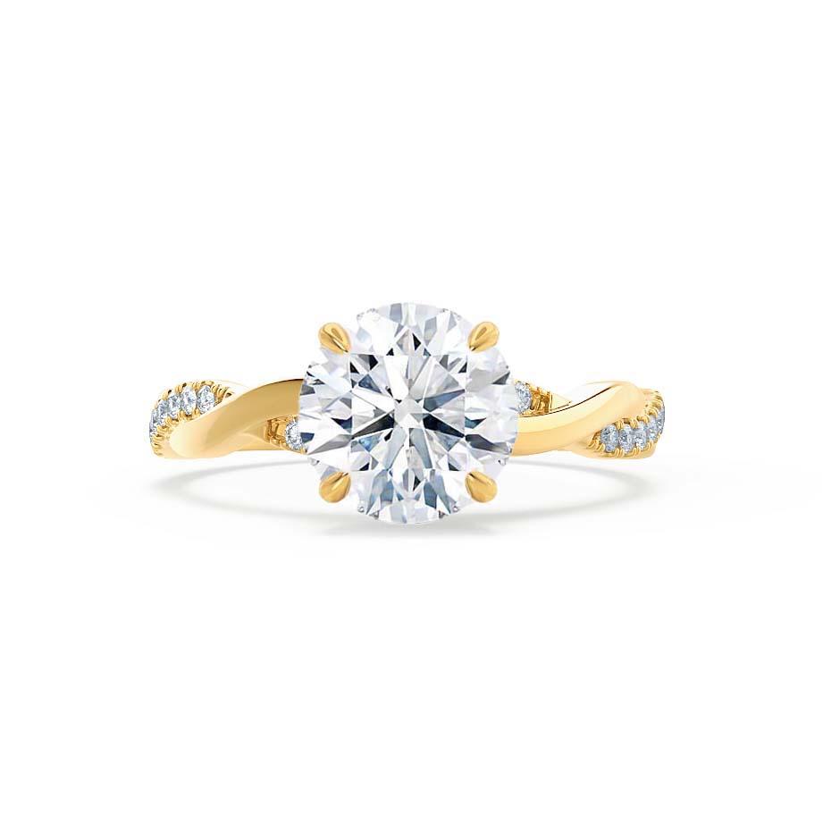 1.20 CT Round Solitaire CVD F/VS2 Diamond Engagement Ring 3