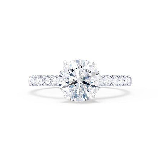 1.20 CT Round Solitaire CVD F/VS1 Diamond Engagement Ring 1