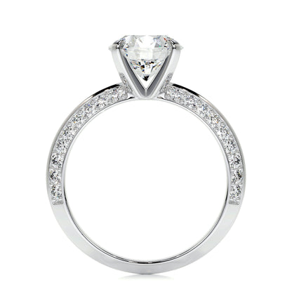 2.0 CT Round Solitaire CVD E/VS2 Diamond Engagement Ring 5