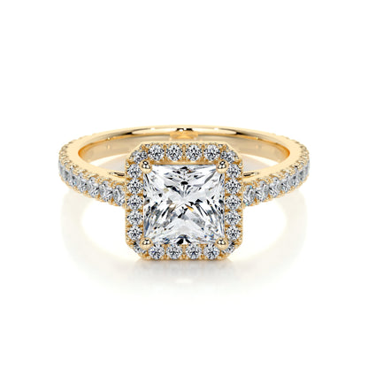 1.20 CT Princess Halo CVD E/VS2 Diamond Engagement Ring 8