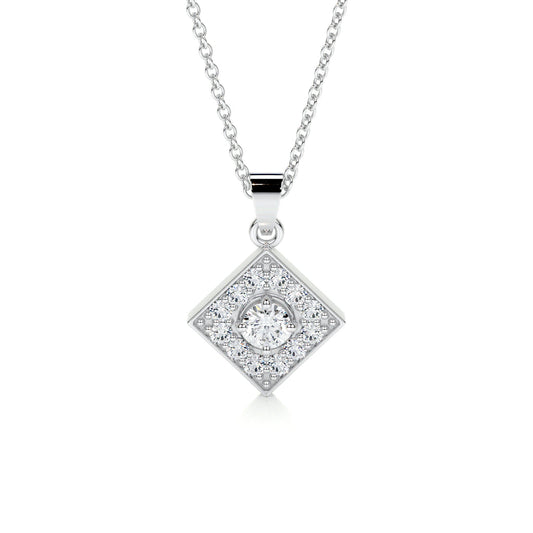 0.25 CT Round CVD F/VS Diamond Necklace 1