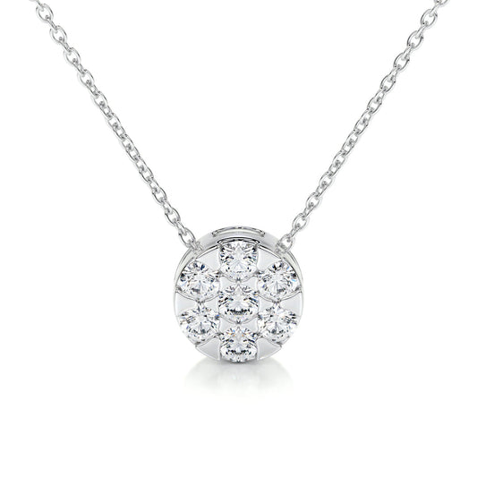 0.50 TCW Round CVD F/VS Diamond Necklace 1