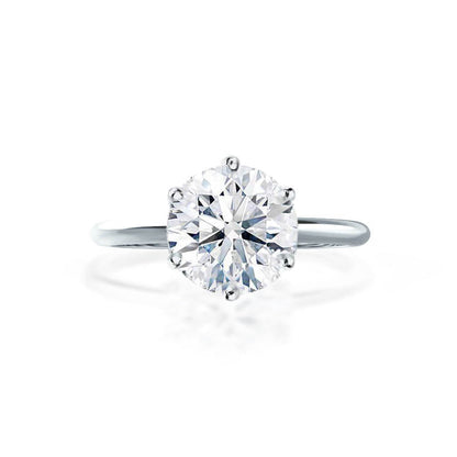 2.50 CT Round Solitaire CVD F/VS1 Diamond Engagement Ring 4