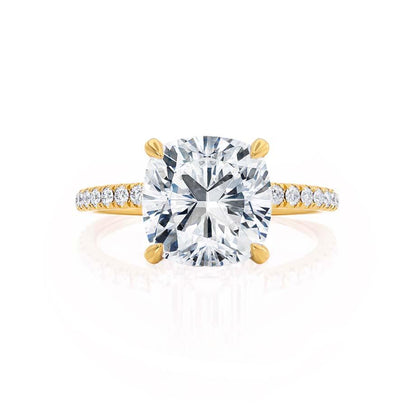 2.50 CT Cushion Hidden Halo CVD F/VS1 Diamond Engagement Ring 6