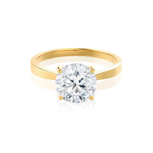 1.50 CT Round Shaped Moissanite Solitaire Engagement Ring 2