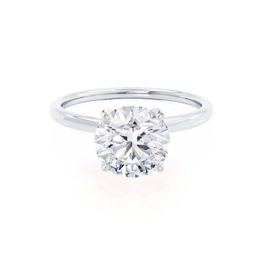 1.20 CT Round Solitaire CVD F/VVS2 Diamond Engagement Ring 6