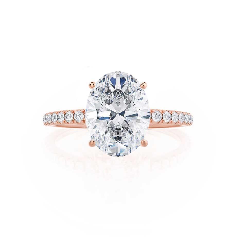 0.90 CT Oval Solitaire CVD E/VVS2 Diamond Engagement Ring 4