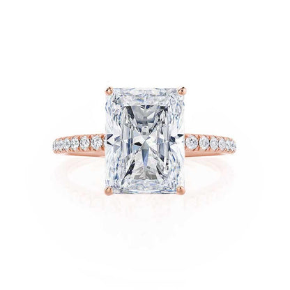 1.50 CT Radiant Solitaire CVD E/VS2 Diamond Engagement Ring 3