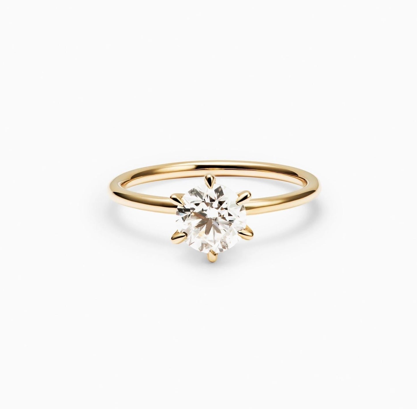 1.02 CT Round Solitaire CVD E/VS1 Diamond Engagement Ring 2