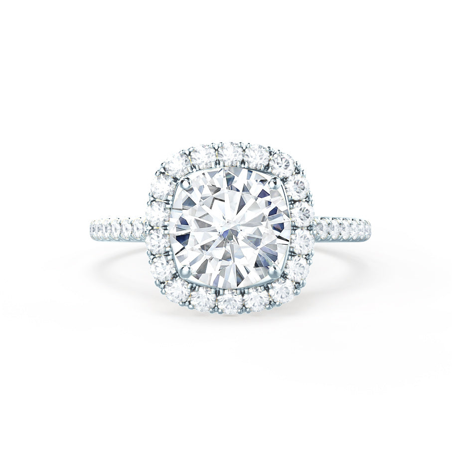 1.20 CT Cushion Halo CVD E/VVS2 Diamond Engagement Ring 4