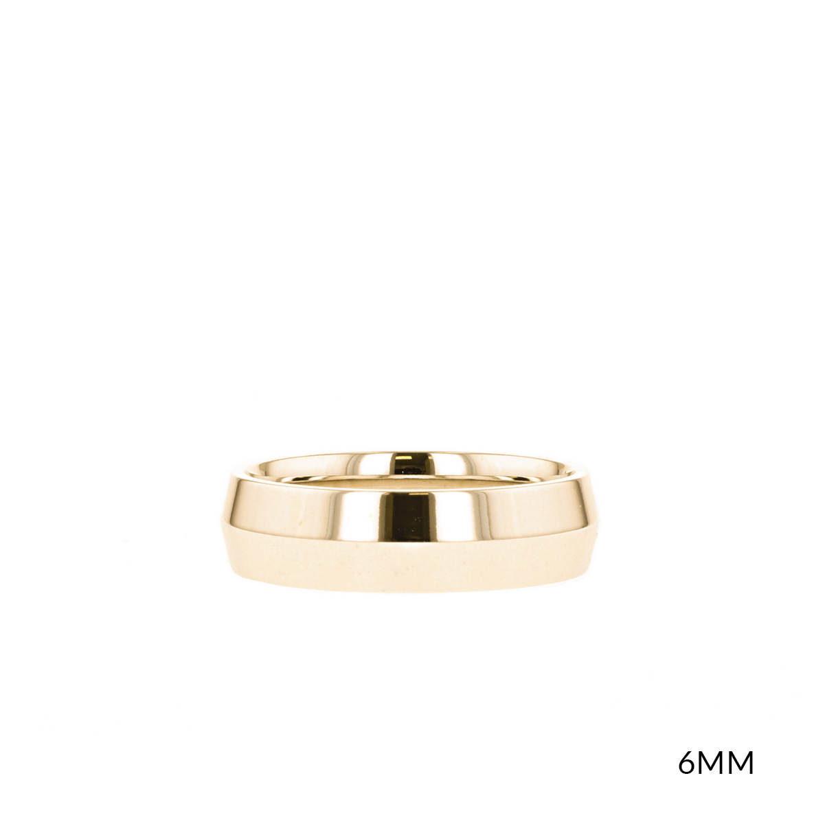 Polished Finish Yellow Gold Regular Men's Wedding Band 2