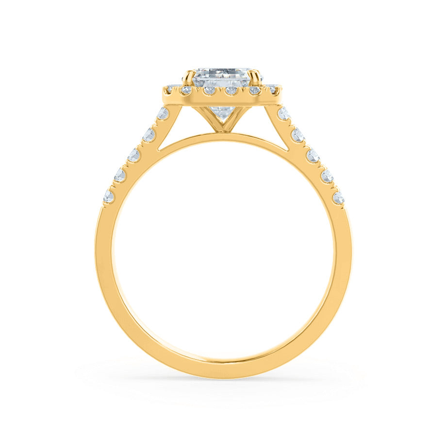 1.50 CT Radiant Halo CVD E/VS1 Diamond Engagement Ring 7