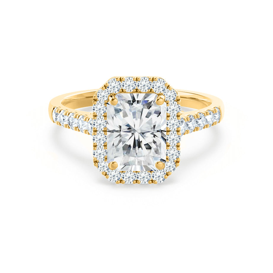 1.50 CT Radiant Halo CVD E/VS1 Diamond Engagement Ring 9