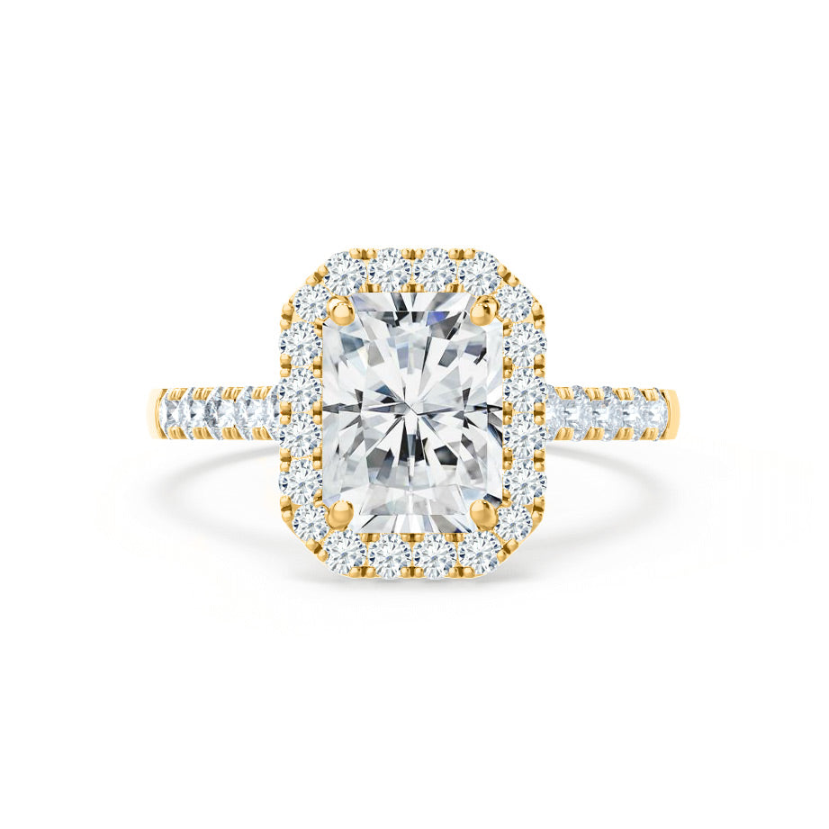 1.50 CT Radiant Halo CVD E/VS1 Diamond Engagement Ring 10