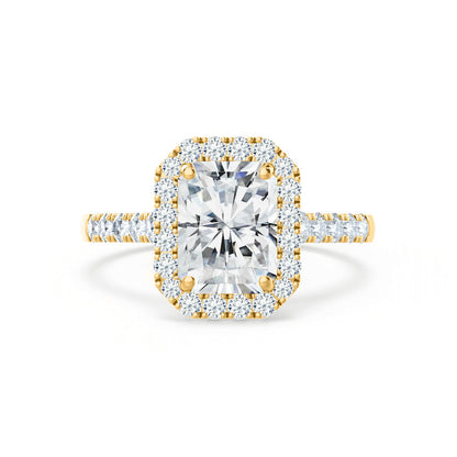 1.50 CT Radiant Halo CVD E/VS1 Diamond Engagement Ring 10