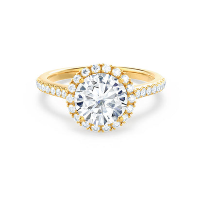 1.0 CT Round Halo CVD F/VS2 Diamond Engagement Ring 6