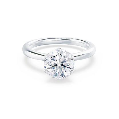 1.0 CT Round Solitaire CVD F/VS2 Diamond Engagement Ring 1